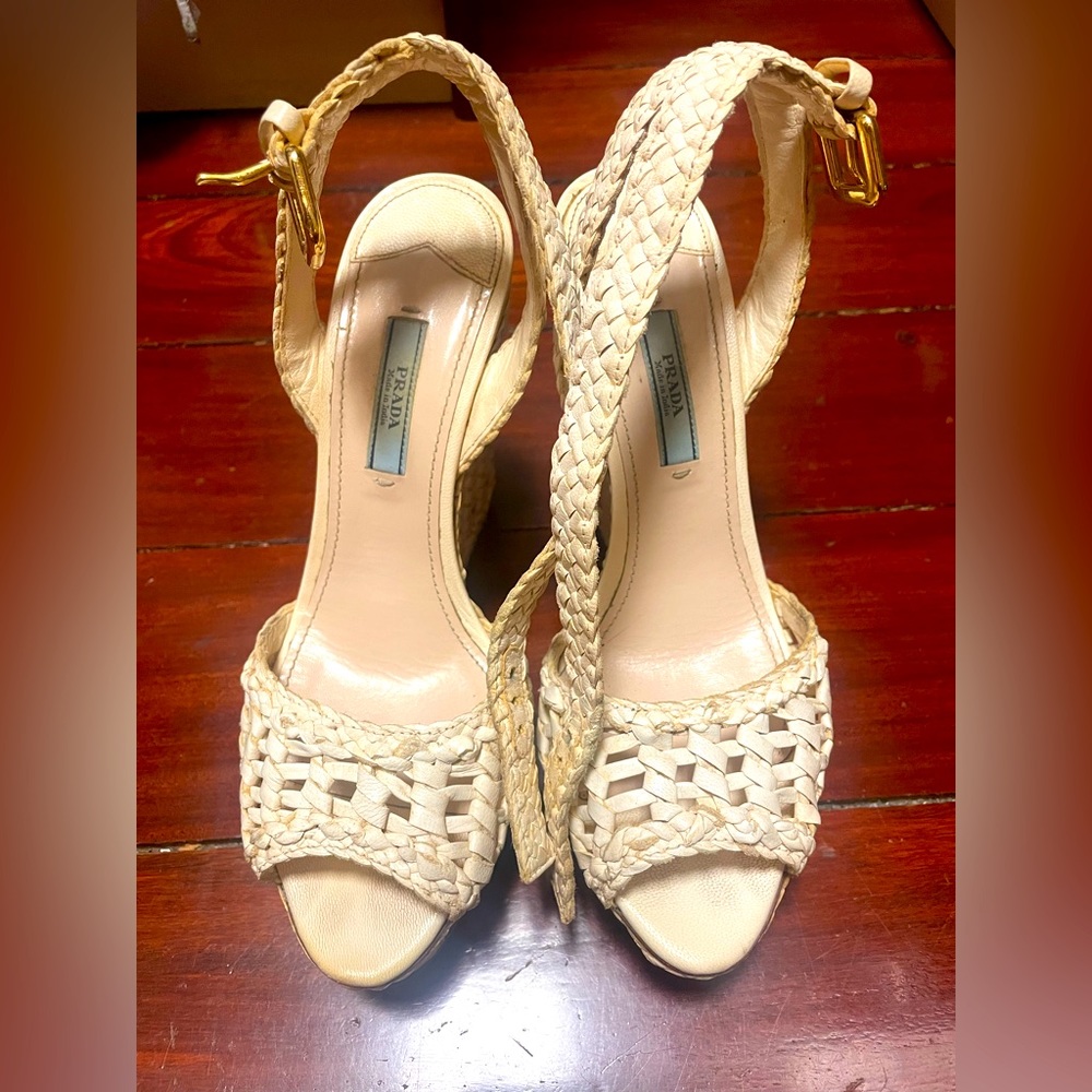 PRADA wedge sandals.